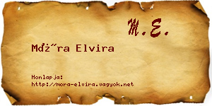 Móra Elvira névjegykártya